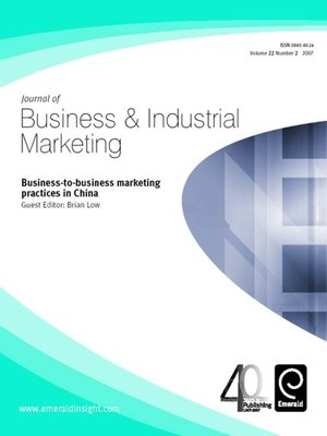 cover image of Journal of Business & Industrial Marketing, Volume 22, Issue 2